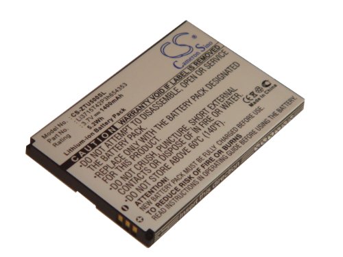 Batterie LI-ION 1400mAh pour ZTE E760, Raise, TMN Silverbelt, U500, X60, X61, X70, X876; Vodafone 353, VF353 remplace Li3715T42P3h654353