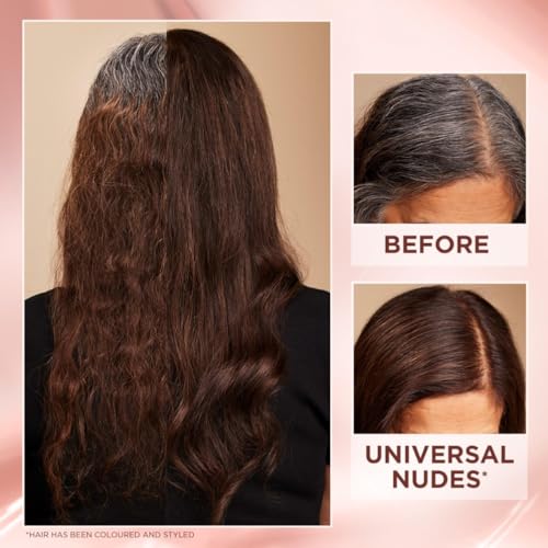 L'Oréal Paris Excellence Universal Nudes Hair Colour, Ammonia-Free, Micro-Keratine, Triple Care, 100% Grey Coverage, Radiance Boosting, 5U Universal Light Brown - Image 5