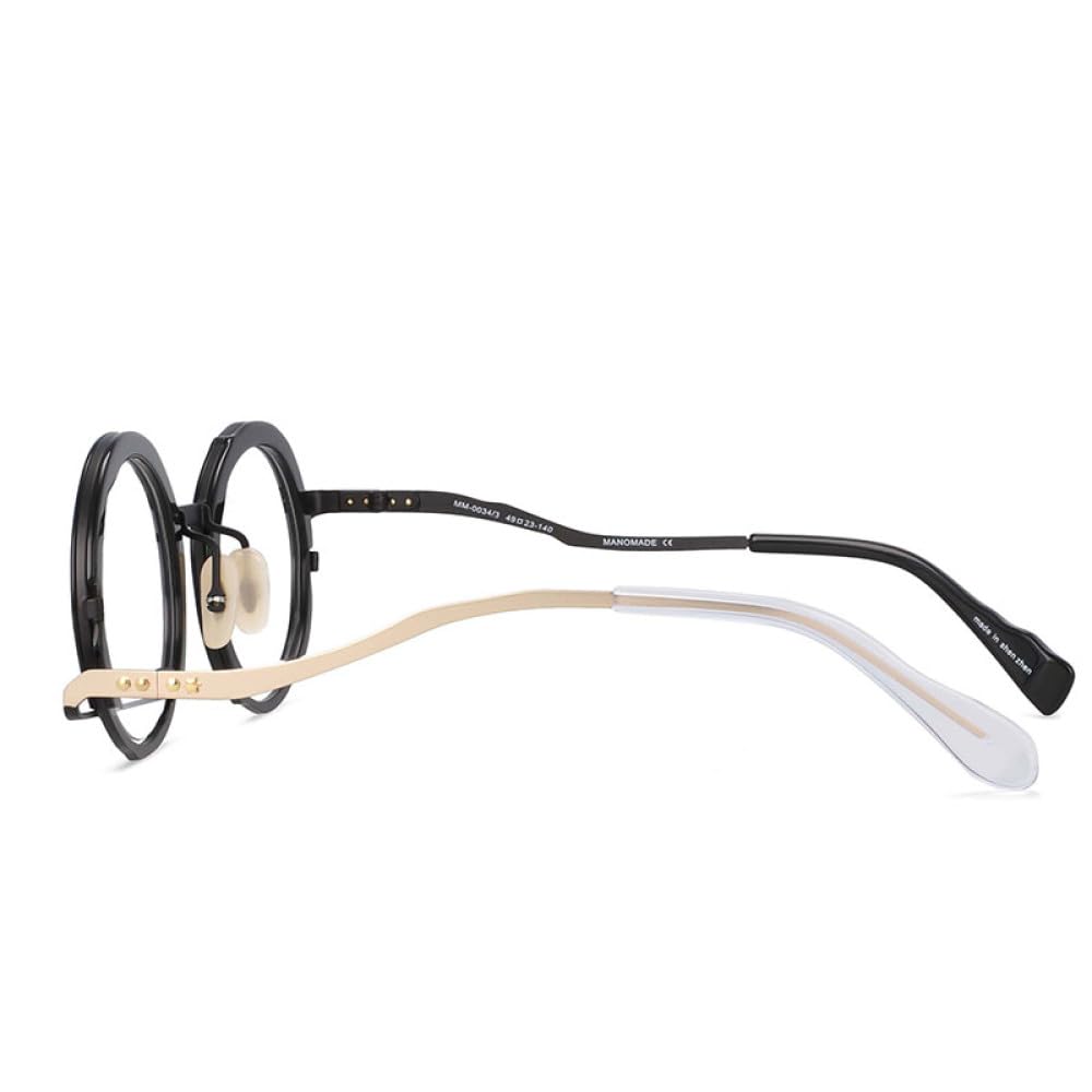 Retro Okrągłe Okulary Ramki Nieregularne Mężczyźni Kobiety Okulary