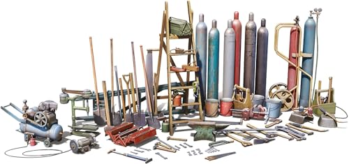 Mini Art 49013 Kit de Herramientas Escala 1:48 - reproducción Fiel del Original, modelismo, Kit de plástico, Manualidades, Hobby, Pegar, maquetas, Montar, sin Pintar