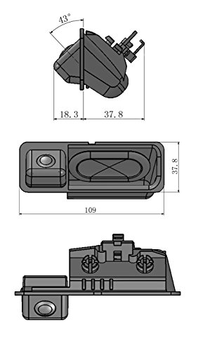 For BMW 3 E90 E91 E92 E93 / 320i 335i Car Rear View Camera Back Up Reverse Parking Camera / Plug Directly