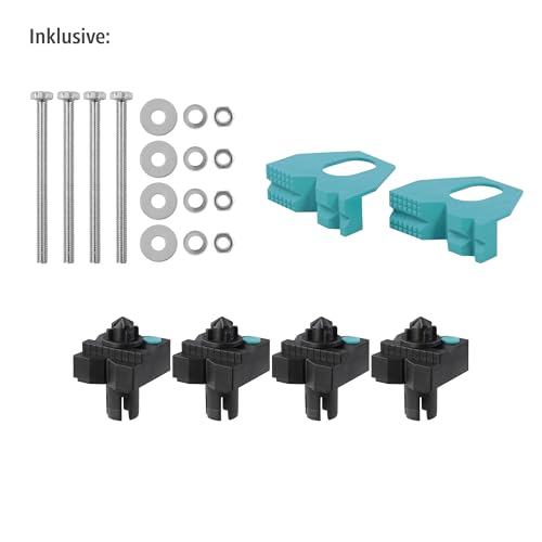 wolfcraft Master 750 Ergo - Höhenverstellbar 680x390-520mm - für Werkstücke Spannvorrichtung Werkstatt idealer Universal Maschinentisch - Made in Europe 6871000