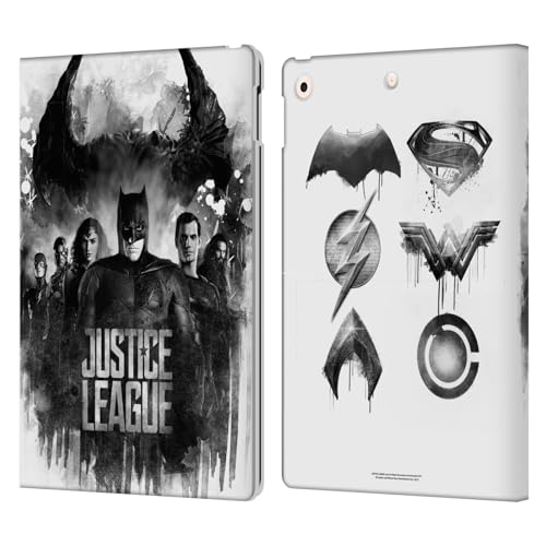 Étui en cuir Justice League iPad 10.2 protection premium style aquarelle