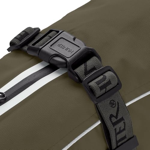 HUNTER Hundemantel NORDBY, Farbe: Oliv, wasserdicht, warm gefüttert, reflektierend, ideal für Outdoor-Abenteuer, schützt vor Kälte & Nässe, maschinenwaschbar, Größe: 35