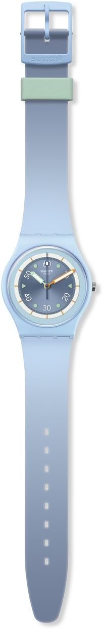 Swatch Gent Bioceramic Unisex Watch Casual Bioceramic Blue Quartz Waterproof Frozen Waterfall