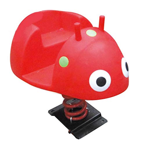 YUMEIGE Caballitos de Madera Mecedoras Utilizado por Más De 3 Años, 100 Kg De Peso,balancín 38,5 × 23,6 × 29.5inch,balancín Mariquita Roja Jardín De Niños/Juego Al Aire Libre/Zona De Juegos