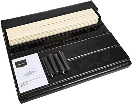 Amazon Basics Faux Leather Upholstered Platform Bed Frame With Wooden Slats, Twin #TOP3