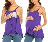 Material suave y cómodo: Esta camiseta de lactancia está hecha de materiales transpirables y altamente elásticos. La ropa de maternidad Ekouaer acaricia suavemente tu piel con cada uso.