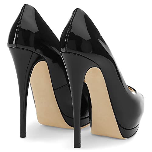 Stool 14CM/5.51IN Women's Solid Color Elegant Temperament Sexy Stiletto high Heels Court Shoes Large Size Sexy Pole Dancer Stripper Heel Stiletto Part3