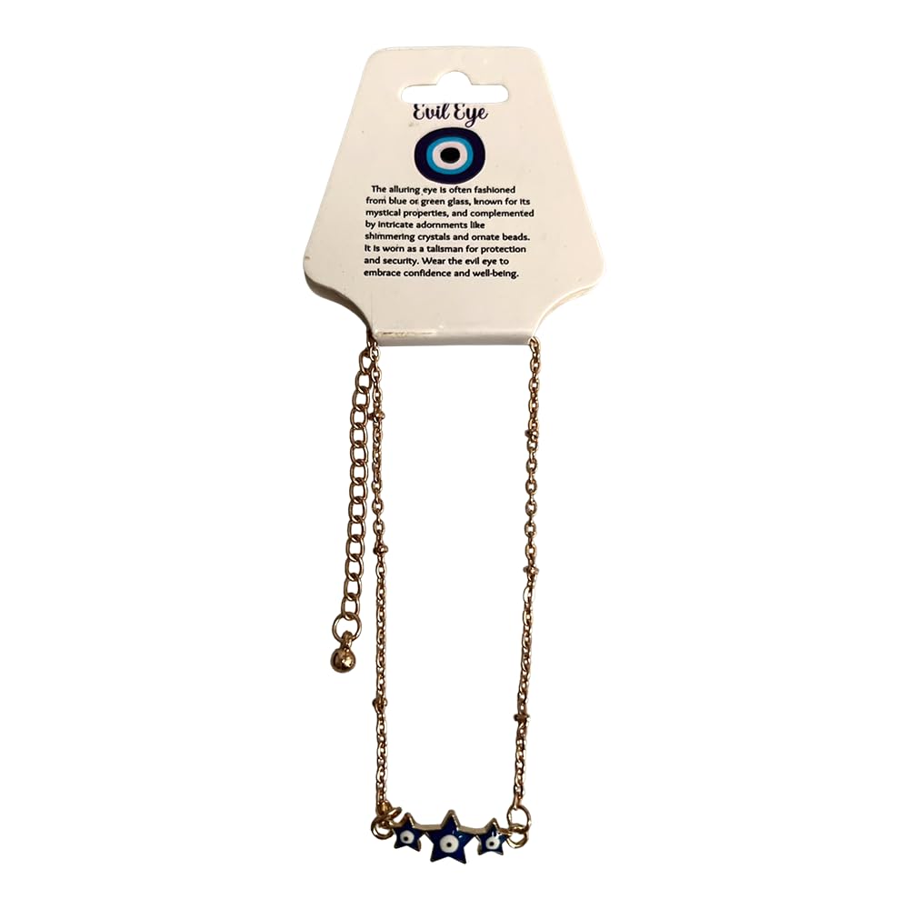 VIE Evil Eye Anklet, Stars (JIT)