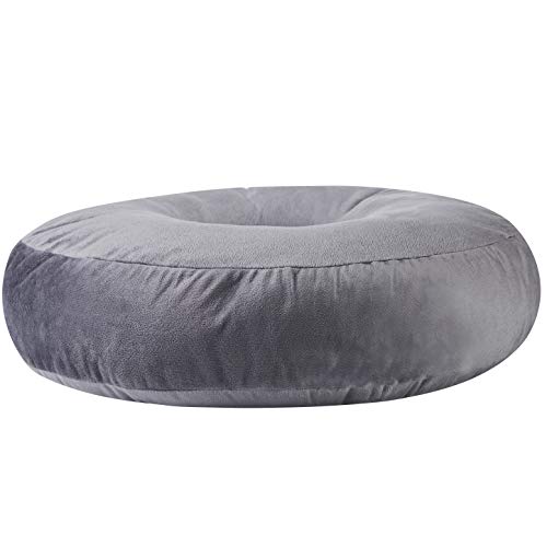 image for Cheer Collection Round Donut Pillow - Super Soft Microplush Doughnut P