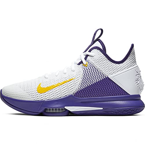 [ナイキ] メンズ バスケットボールシューズ レブロン ウィットネス 4 / LEBRON WITNESS IV バスケ バッシュ スニーカー ホワイト/パープル/イエロー 27.5cm BV7427 100 国内正規品 2枚目