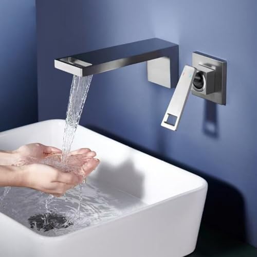 Robinet mitigeur encastré anti-éclaboussure avec jet cascade