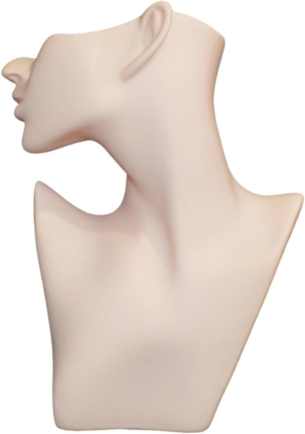 CONGRUI Resin Mannequin Head 3 Colors Earrings Holder Bust Stand Model Shop Retailer Counter Jewelry Organizer Display(Beige)