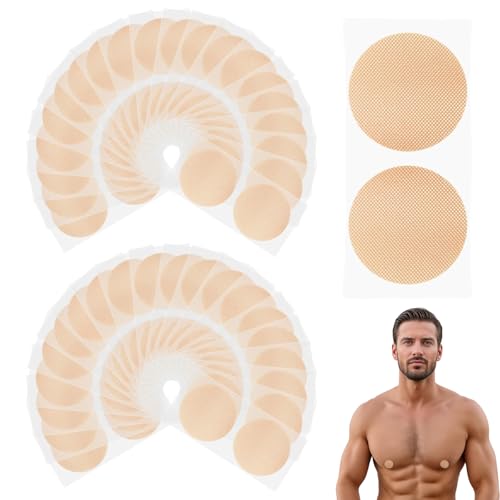 ZALAOR 40 Pairs Running Nipple Covers Men: Disposable Nipple Guards for Runners Anti-Chafing Stickers for Running Cycling and Sports Breathable Invisible Easy to Apply
