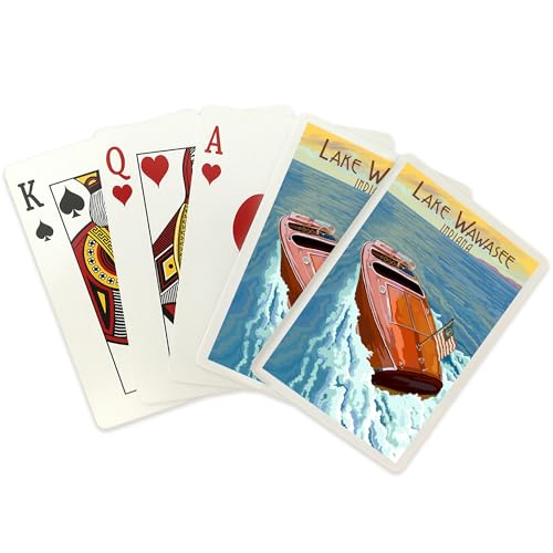 Baraja de 52 cartas tamaño póker con caja de papel miniatura 2