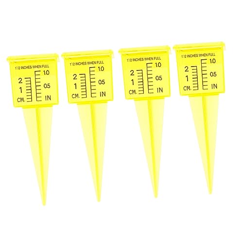 MERRYHAPY Rain Gauge Device Plastic Rain Measuring Stakes Container for Outdoor Landscape Use