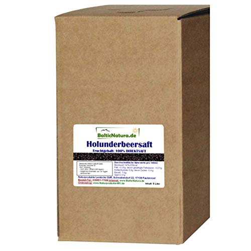 100%iger Holundersaft 5 Liter Bag in Box Direktsaft Holunder Saft
