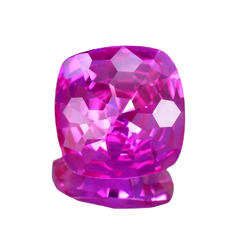 Saphir rose naturel 22x22mm pour fabrication de bijoux, bague et pendentif DIY