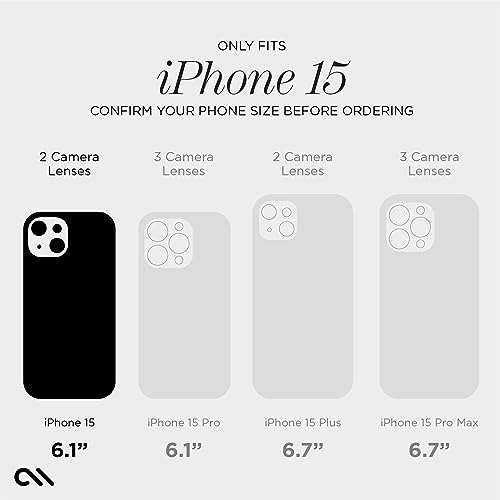 Case-Mate iPhone 15 Case - Twinkle Disco [12ft Drop Protection] [Compatible with MagSafe] Magnetic Cover with Cute Bling Sparkle for iPhone 15 6.1", Anti-Scratch, Shock Absorbent Material, Slim - image 2
