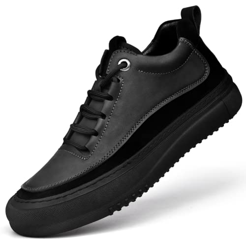 Work Boots Ankle Boots for Men Outdoor Soft Leather Fashion Casual Zapatos Hombre Tactical Ankle Boots Platform Warm Leather Combat Work Outdoor Boots2