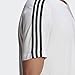 adidas Men's Tall Size Essentials Single Jersey 3-Stripes T-Shirt, White/Black