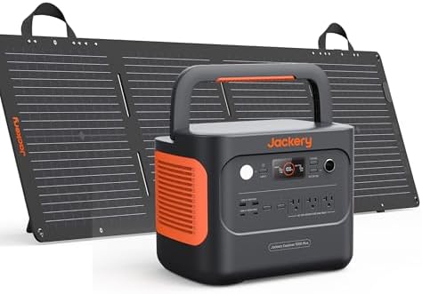 Jackery 1000 Plus Solar Generator, 1264Wh Portable Power Station ...