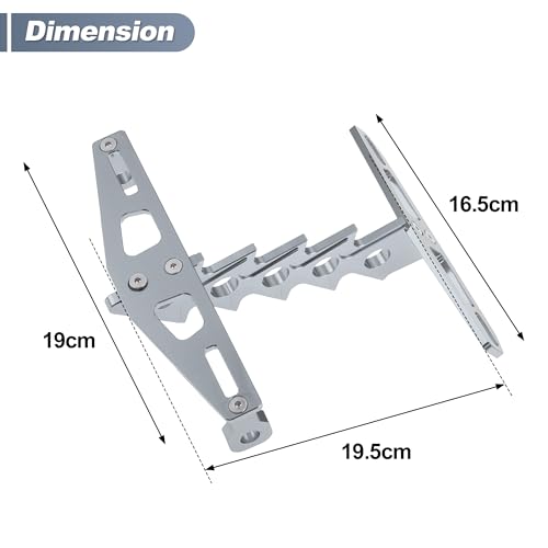 Support de plaque d'immatriculation moto en alliage d'aluminium finition titane durable