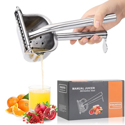 KYACHITOS Large Lemon Squeezer, 304 Stainless Steel Citrus Juicer, Heavy