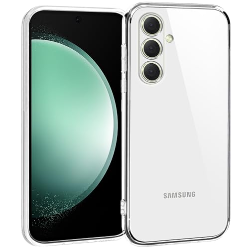 TENOC Phone Case for Samsung Galaxy S23 FE, Clear Case Shockproof Protective Bumper Slim Cover