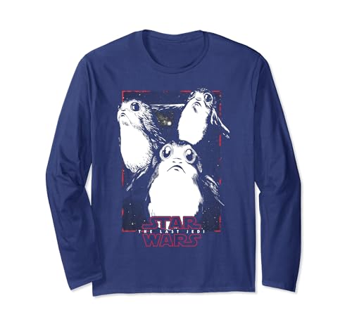 T-shirt Star Wars Porg manches longues fini les hauts de contrefaçon qui rétrécissent