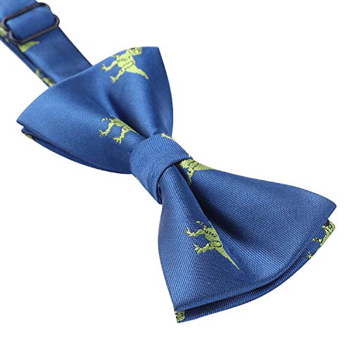 Image of HISDERN Bow Ties for Boys Pre Tied Toddler Bow Tie Adjustable Kids Bowties Clip On Fun Patterned Bowties for Wedding Party