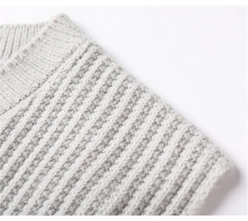 Dcvmvmn Men Sweater Vest Plus Size Spring Autumn Oversize Mens Solid Simple All-Match V-Neck Vests4