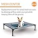K&H Pet Products Elevated Cooling Outdoor Dog Bed Portable Raised Dog Cot Replacement Cover Only Gray/Black Mesh Large 42 X 30 Inches (Cot NOT Included)