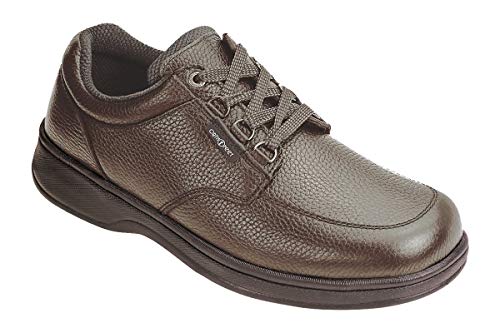 Orthofeet Men's Comfort - Speed Lace Shoes - Avery Island Brown - 7.5 Wide