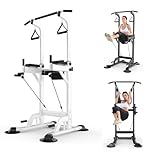 Power Tower Klimmzugstange, Dip-Station, höhenverstellbar, Krafttrainingsgerät für Heim-Fitness-Workouts