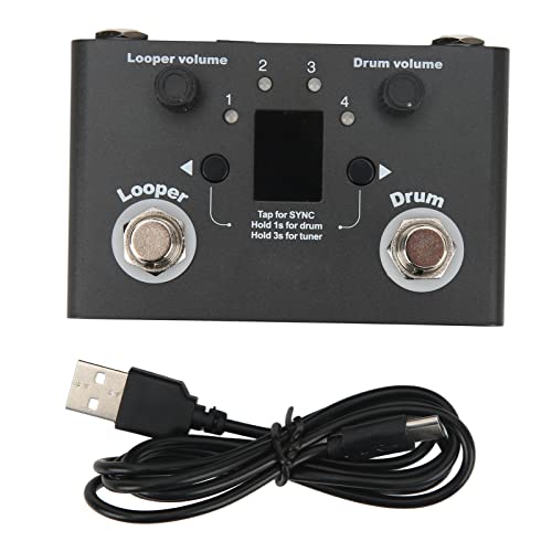 Pedal Drum Looper con Tuner y Almacenamiento miniatura 6