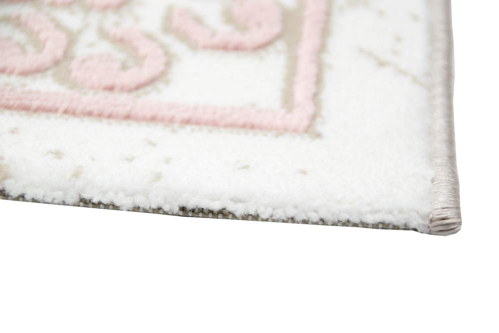 CARPETIA Tapis de Salon modèle Vintage Oriental Rose Beige Größe 120x170 cm