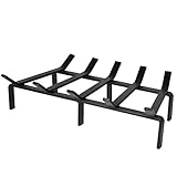 SteelFreak Heavy Duty Steel Fireplace Grate - Made in The USA (24-Inch)