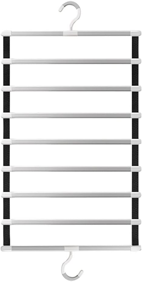 6/8 Tier Pants Hanger Storage Rack Wardrobe Wall Organizer(8 Layers)