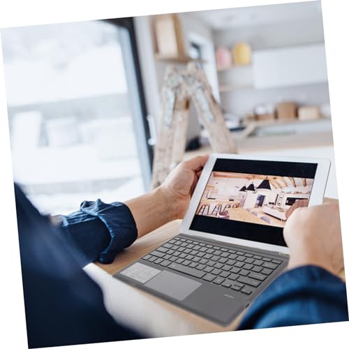 Teclado inalámbrico SHINEOFI portátil con cubierta protectora de escritura fluida 4