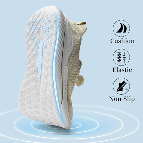 Image of Slow Man Mens Walking Sneakers Wide Width Slip on Tennis Shoes,Lightweight Breathable Running Shoes,Ideal for Athletic Workout Gym Jogging and Casual Wear