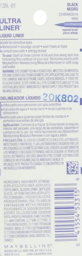 Maybelline New York Ultra-Liner Liquid Liner, Waterproof, Black 135L-01 , 0.25 Fl Oz (7.3 Ml) #TOP2