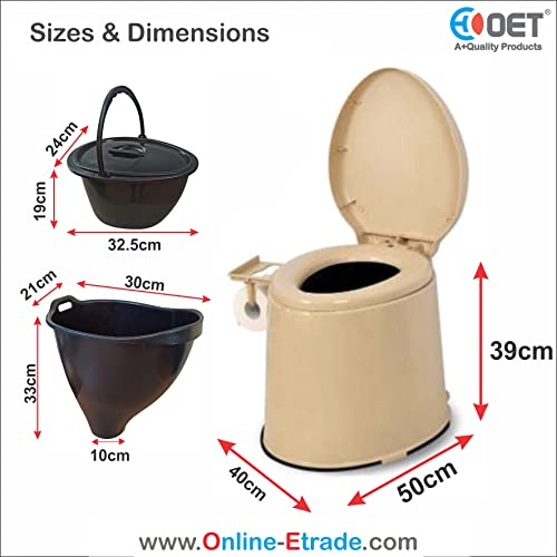 Image of European Standard Portable Western Toilet For Elders And Disabled People (Wt03) - Plastic