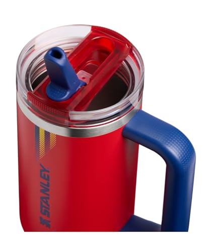 Image of STANLEY Quencher ProTour Flip Straw Tumbler with Leakproof Lid, 30 oz | Built-in Straw and Handle | Cup Holder Compatible for Travel | insulated Stainless Steel Cup | BPA-Free | Team Red Dark Blue