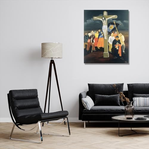 Célèbre impression sur toile Ivan Generalic chef-d'œuvre primitivisme cadre