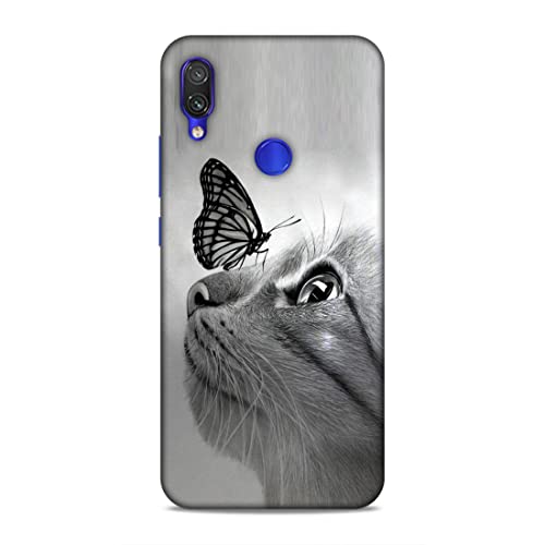 Image of Printed Mobile Back Hard Case Cover for Redmi Note 7 / 7S / 7 Pro | Pet, Butterfly, Animal, Cute Cat, Animal Lover-2195
