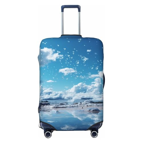 Luggage Cover for Travel Elastic Suitcase Cover Raindrops falling from the sky Luggage Covers Fashion Suitcase Protector Thickened Baggage Cover Dustproof Suitcase Sleeve Fits 18-32 Inch Luggage