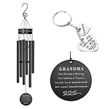 Salolo Memorial Wind Chimes for Loss of Loved One Prime, Outdoor Memory Mom, Dad, Husband, Father,...