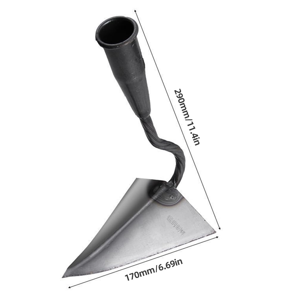 Azada de Surco Azada de Arado Triangular Tierra Agrícola Girando Azada de Suelo Suelto Arado Manual/Arado Manual Rastrillo Azada para Plantación de Vegetales Domésticos